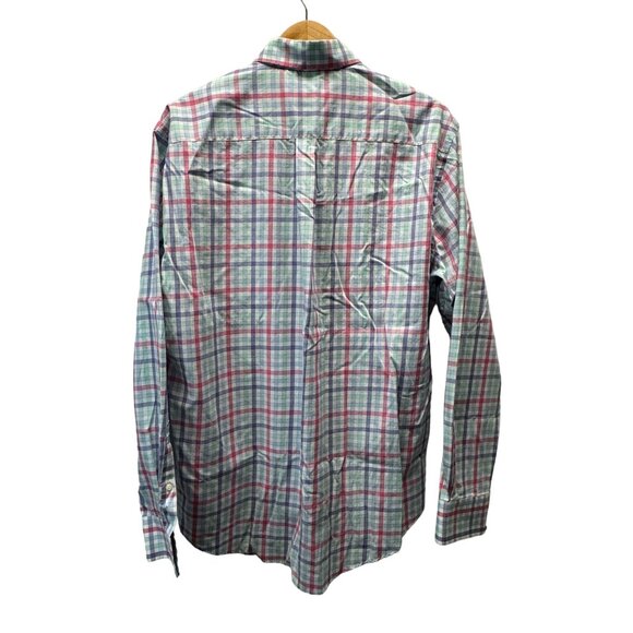 Peter Millar Crown Ease Button Down Casual Shirt Mens L Multicolor Check Plaid - Picture 2 of 8